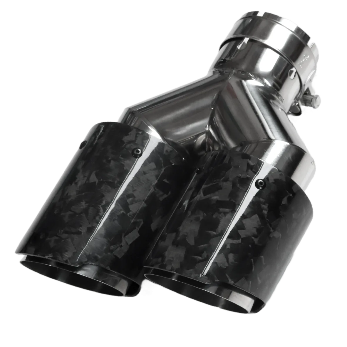 Dual Outlet Carbon Fiber Exhaust Tip RX-02-004