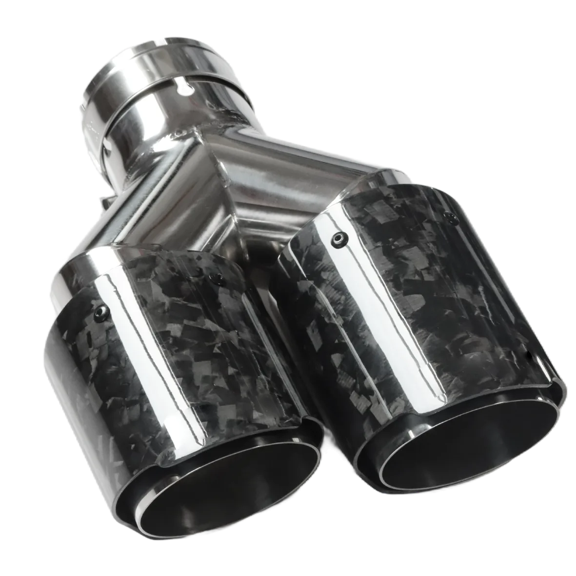 Dual Outlet Carbon Fiber Exhaust Tip RX-02-004 - view 2