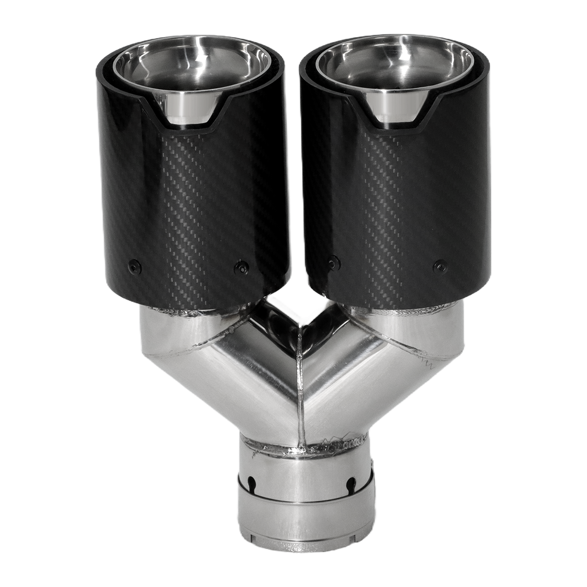 Dual Outlet Carbon Fiber Exhaust Tip RX-02-006C - view 2