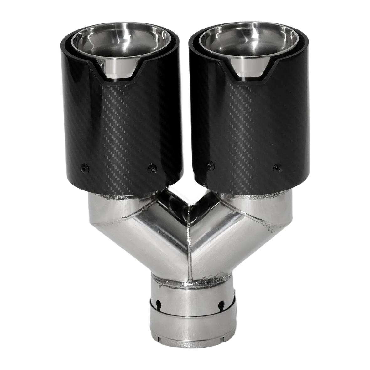 Dual Outlet Carbon Fiber Exhaust Tip RX-02-006C - view 2